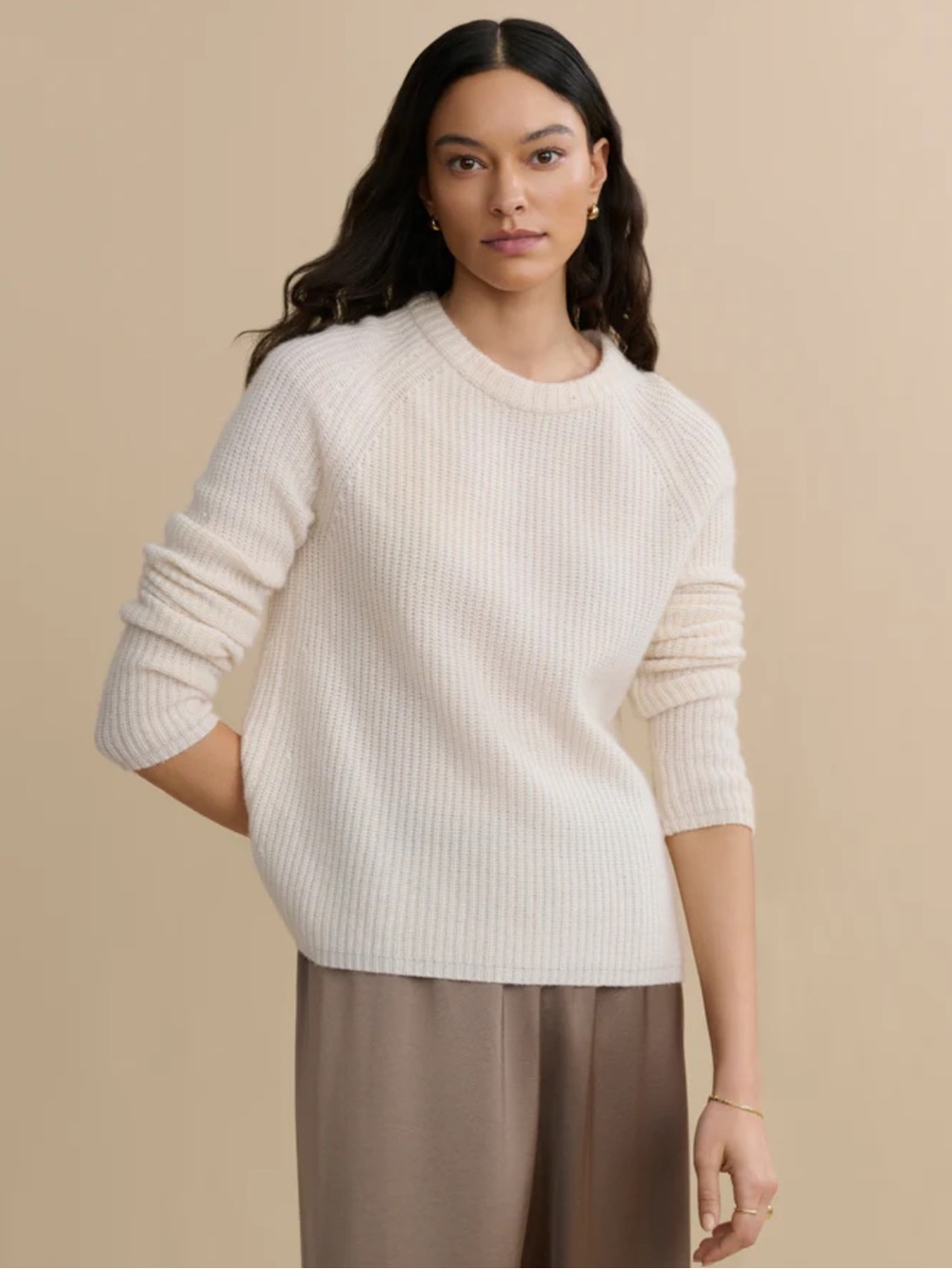 Jenni Kayne Fisherman Cashmere Sweater XS